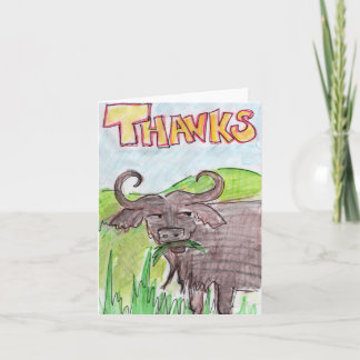 Carte De Remerciements Buffalo Thankyou