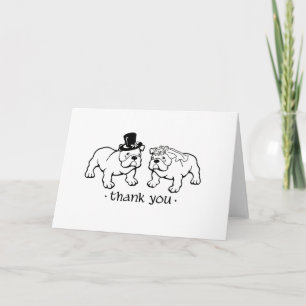 Carte De Remerciements Bulldog