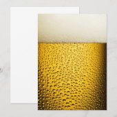 Carte De Remerciements Bulles de bière 1 (Devant / Derrière)