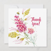 Carte De Remerciements Bumble Bee Honey Bee (Devant)