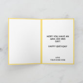 Carte De Remerciements Bumblebee Bee Grand-mère Joyeux anniversaire (Intérieur)