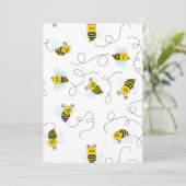 Carte De Remerciements Bumblebee volant Jaune Noir Bumble Bee (Debout devant)