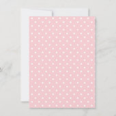 Carte De Remerciements Bunny Baby Girl Premier anniversaire fête Floral R (Dos)