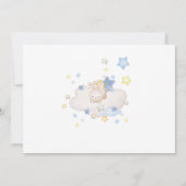 Carte De Remerciements Bunny Baby shower garçon (Dos)