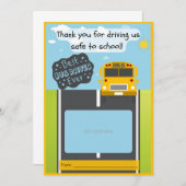 Carte De Remerciements Bus driver gift card holder thank you card (Devant / Derrière)