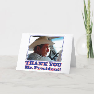Carte De Remerciements Bush-Merci