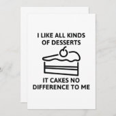 Carte De Remerciements Ça Ne Fait Aucune Différence Pour Moi (Devant / Derrière)