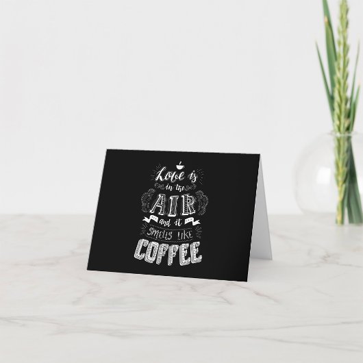 Carte De Remerciements Ça sent le café