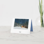 Carte De Remerciements Cabine de journal (Dos)