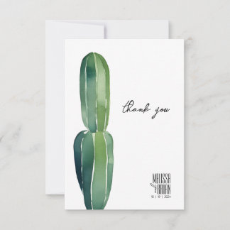 Carte De Remerciements Cactus Dream ・ Modern Desert Chic ・ Botanical Boho