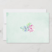 Carte De Remerciements Cactus Succulents Photo Mariage (Dos)