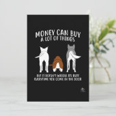 Carte De Remerciements cadeau Amoureux des chiens (Debout devant)