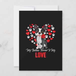 Carte De Remerciements Cadeau Amoureux des chiens Pour Les Femmes Mon Bos