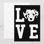 Carte De Remerciements Cadeau Dalmatien| Cadeau de Dalmatie (Devant / Derrière)