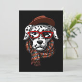 Carte De Remerciements Cadeau Dalmatien| Cool dalmate (Debout devant)