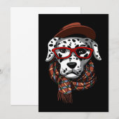 Carte De Remerciements Cadeau Dalmatien| Cool dalmate (Devant / Derrière)