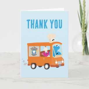 Carte De Remerciements Cadeau d'anniversaire camion de nourriture Monstre
