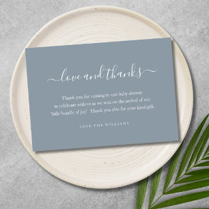 Carte De Remerciements Cadeau de Baby shower de 3,5 po x 5 po personnalis