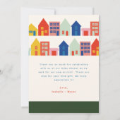 Carte De Remerciements Cadeau de Baby Shower pour le Nouveau Gamin Dans L (Dos)