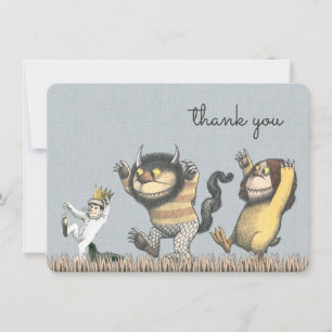 Carte De Remerciements Cadeau de Baby Shower Where the Wild Things Are Re