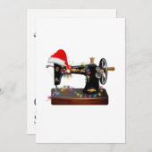 Carte De Remerciements Cadeau de couture| Joyeux Amour de Noël (Devant / Derrière)