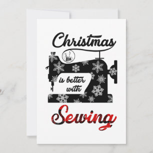 Carte De Remerciements Cadeau de couture Noël est meilleur avec la cout