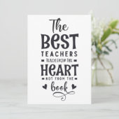 Carte De Remerciements Cadeau de la classe d'appréciation de l'enseignant (Debout devant)