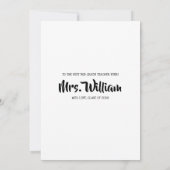 Carte De Remerciements Cadeau de la classe d'appréciation de l'enseignant (Dos)