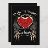 Carte De Remerciements Cadeau de la Saint-Valentin Mémoire Affectueuse (Devant / Derrière)