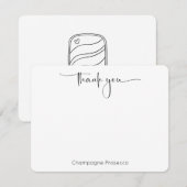 Carte De Remerciements Cadeau de mariage Pickleball à scénario moderne (Devant / Derrière)