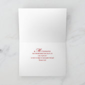 Carte De Remerciements Cadeau de Remerciement Confirmation Or et Rayons R (Intérieur)
