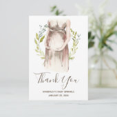 Carte De Remerciements Cadeau de remerciement pour Baby Shower aquarelle (Debout devant)