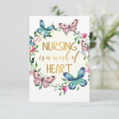 Carte De Remerciements Cadeau de Remerciement pour Infirmière et Soignant (Debout devant)