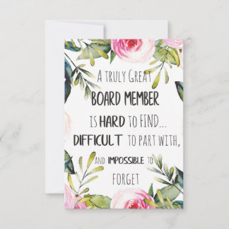 Carte De Remerciements Cadeau de remerciement pour membre du conseil d'ad