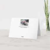 Carte De Remerciements Cadeau de transport Moto Power Biker (Dos)