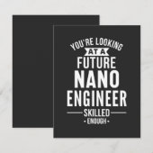 Carte De Remerciements Cadeau d'ingénieur NANO (Devant / Derrière)