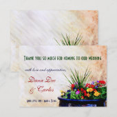 Carte de remerciements cadeau Mariage d'inspiratio (Devant / Derrière)