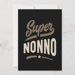 Carte De Remerciements Cadeau Mens Super Nonno Grandpa