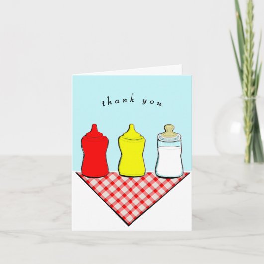 Carte De Remerciements Cadeau pour bébé (Devant)