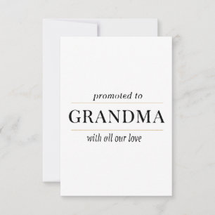 Carte De Remerciements Cadeau pour une nouvelle grand-mère
