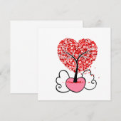 Carte De Remerciements Cadeaux de la Saint-Valentin mignons pour la Saint (Devant / Derrière)