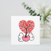 Carte De Remerciements Cadeaux de la Saint-Valentin mignons pour la Saint (Debout devant)