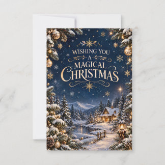 Carte De Remerciements Cadeaux de Noël et célébrations des fêtes.