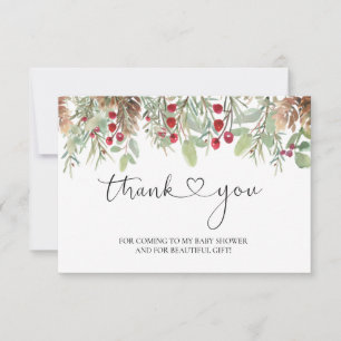 Carte De Remerciements Cadeaux de remerciement pour Baby Shower avec cône