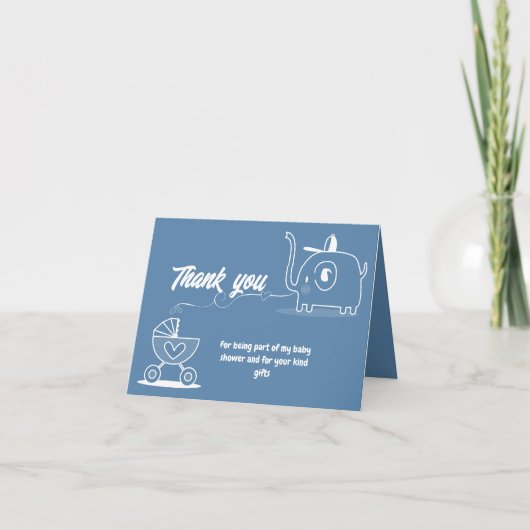 Carte De Remerciements Cadeaux pour Baby Shower (Devant)