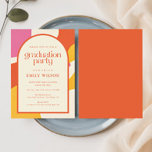 Carte De Remerciements Cadre d'écriture rétro élégant Grad Graduation