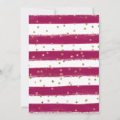 Carte De Remerciements Cadre rose Fleurs d'été Anniversaire (Dos)