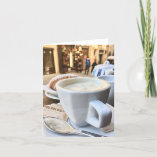 Carte De Remerciements Café en Italie