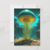 Carte De Remerciements "Cahier Jellyfish Cove : Événement de vente" (Dos)