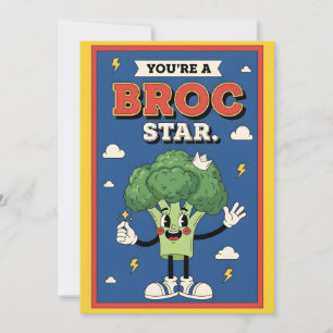 Carte De Remerciements calembour sur le brocoli amusant Vous êtes une sta